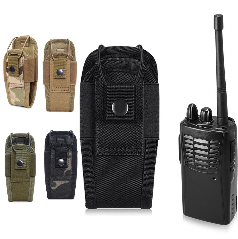 Outdoor Adventure Vest - ユニバーサルラジオホルスター、デューティーベルトベストラジオMOLLEポーチ、タクティカルウォーキートーキーバッグ、ハンティング、キャンプ、アドベンチャー用