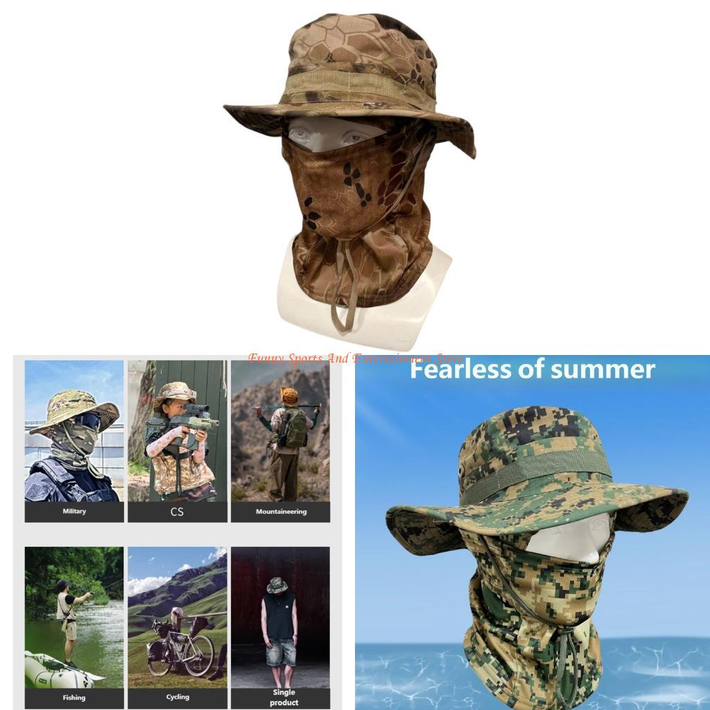 Outdoor Adventure Girls - C4DE 多目的旅行に優しいバケットハット多機能スカーフ帽子フェイスカバーキャンプトレッキングや日常着