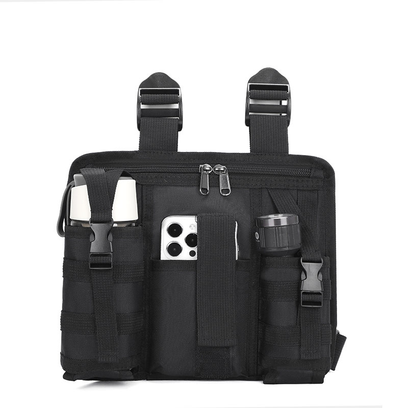 Outdoor Adventure Vest - チェストバッグ ユニセックス タクティカルベスト 調節可能 軽量ポケット アウトドア