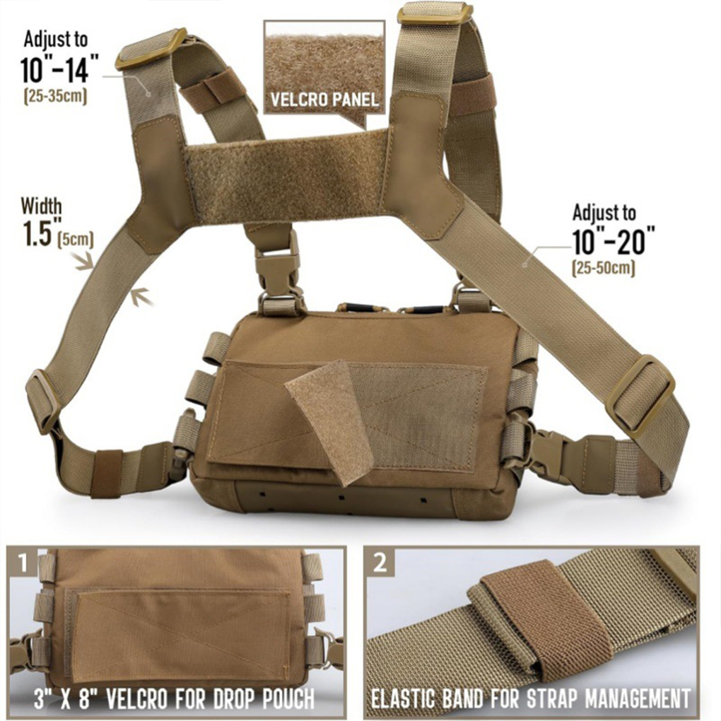 多機能アウトドアトラベルベストタクティカルチェストメンズバッ - Outdoor Adventure Vest のレビューと価格