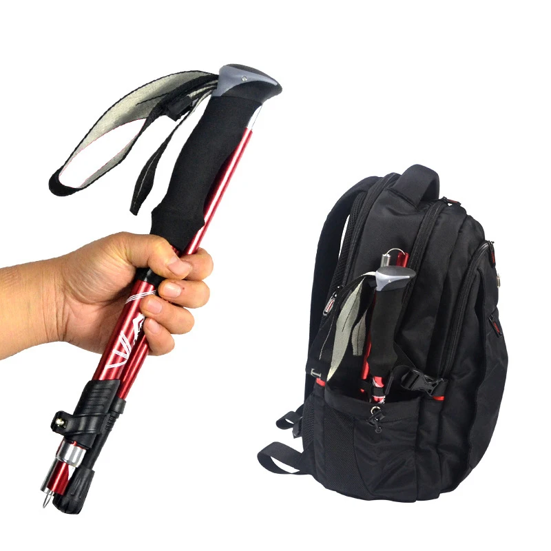 5 セクション屋外折りたたみトレッキングポールキャンプポータ - Trekking Pole Carbon のレビューと価格