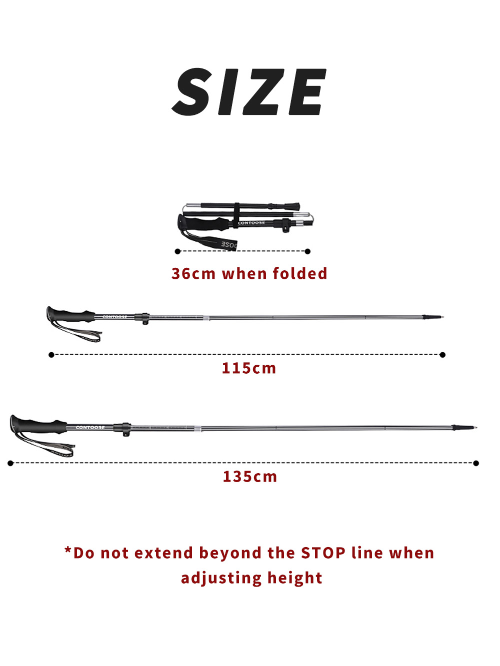 折りたたみ式トレッキングポール 7075アルミニウム 超軽量 - Trekking Pole Carbon のレビューと価格
