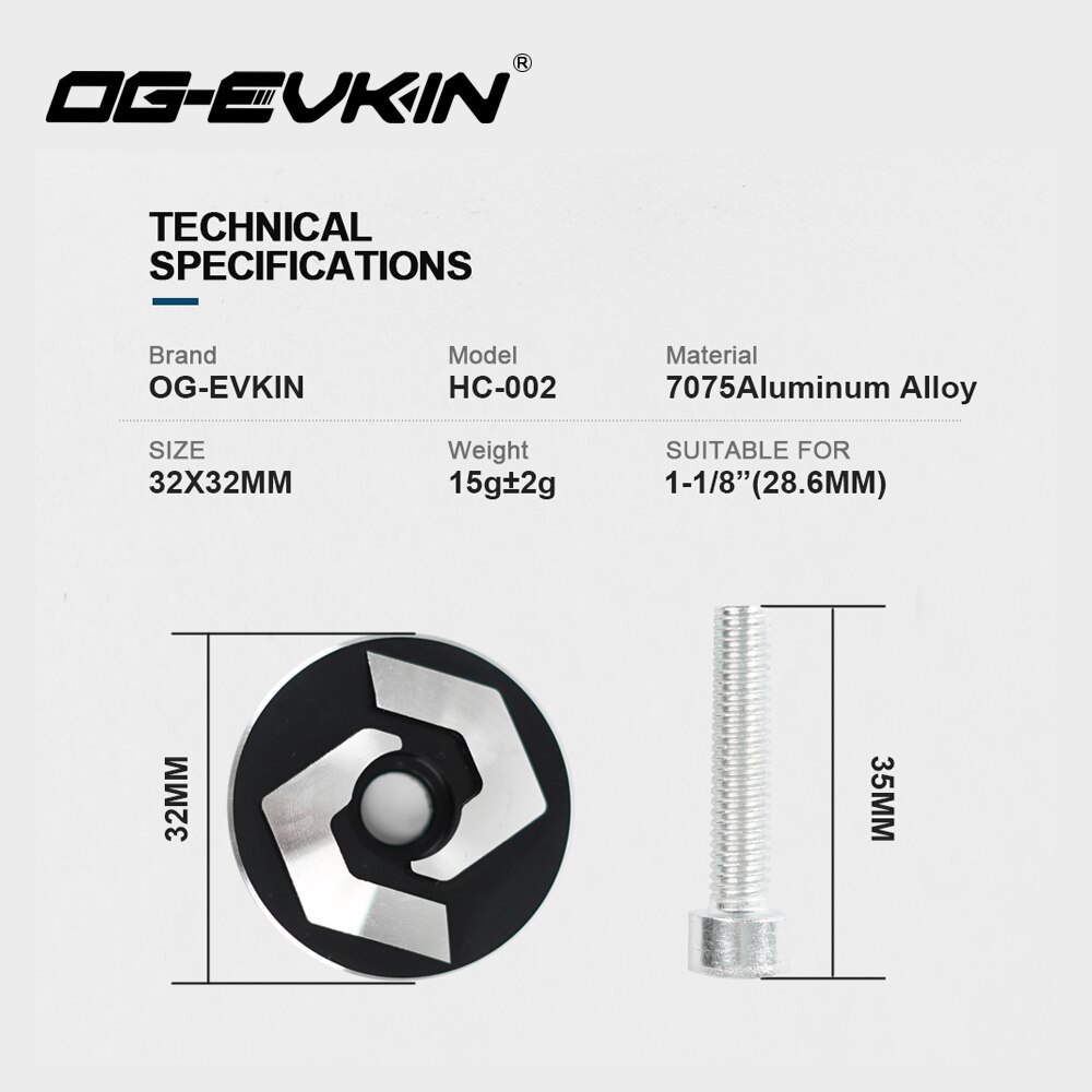 OG-EVKIN HC-002アルミ合金ヘッドセットトップキ - Trekking Pole Carbon のレビューと価格