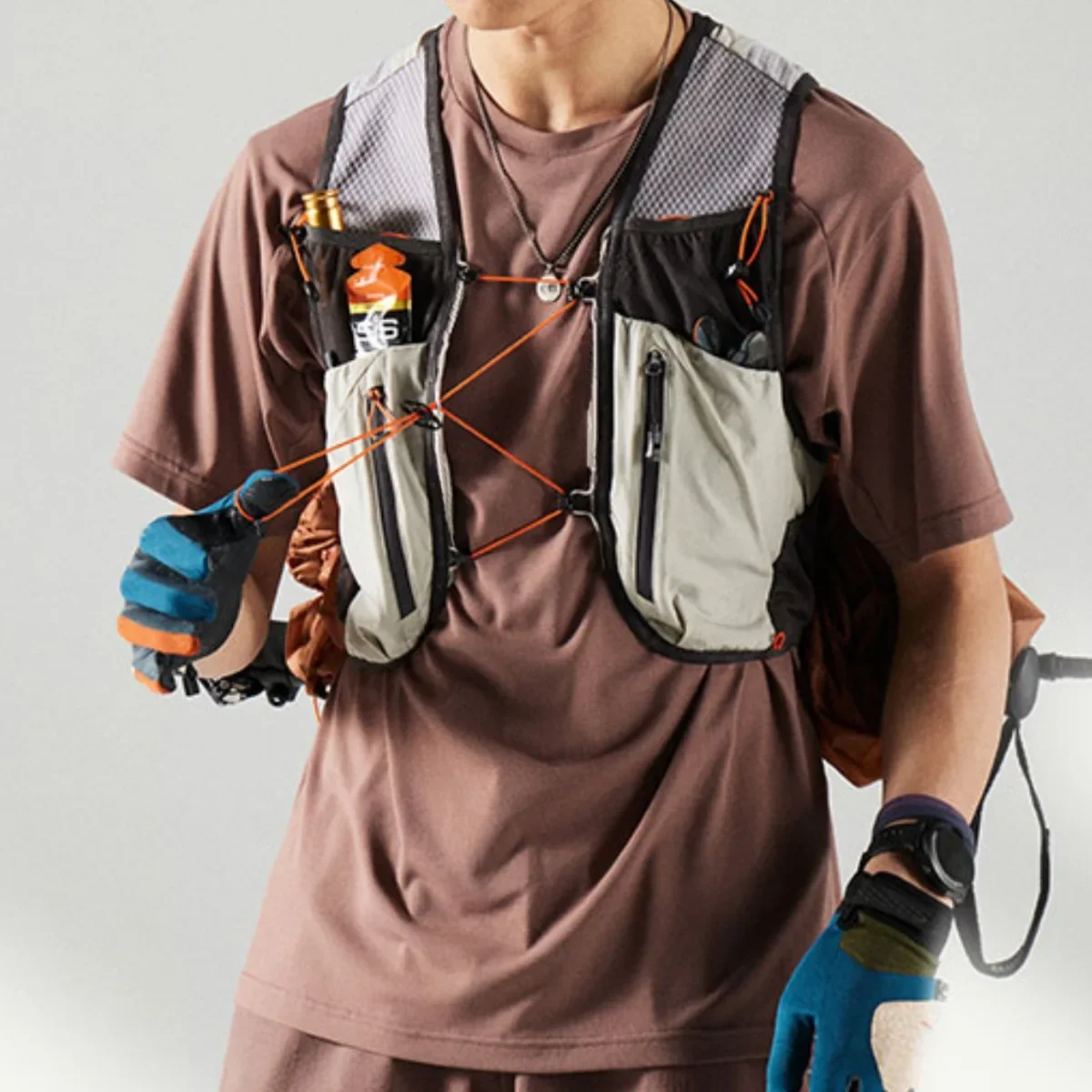 夏用アウトドアハイキング多機能ショルダーオフロードランニング - Outdoor Adventure Vest のレビューと価格