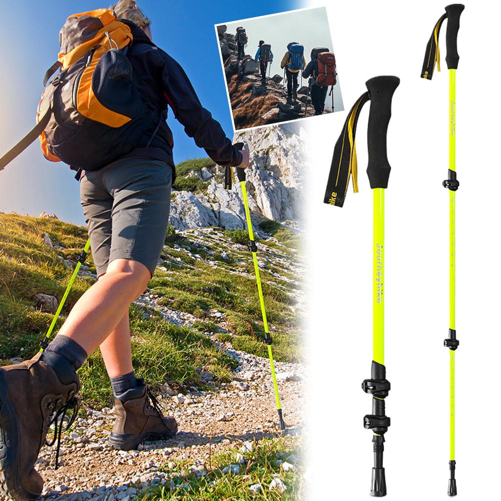 超軽量折りたたみ式3段式トレッキングポール カーボン伸縮式3 - Trekking Pole Carbon のレビューと価格