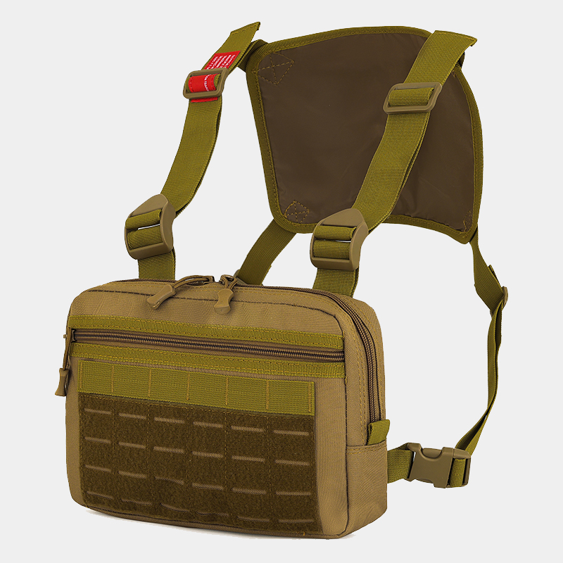 戦術的な狩猟ベストバッグ男性アウトドアスポーツチェストバック - Outdoor Adventure Vest のレビューと価格