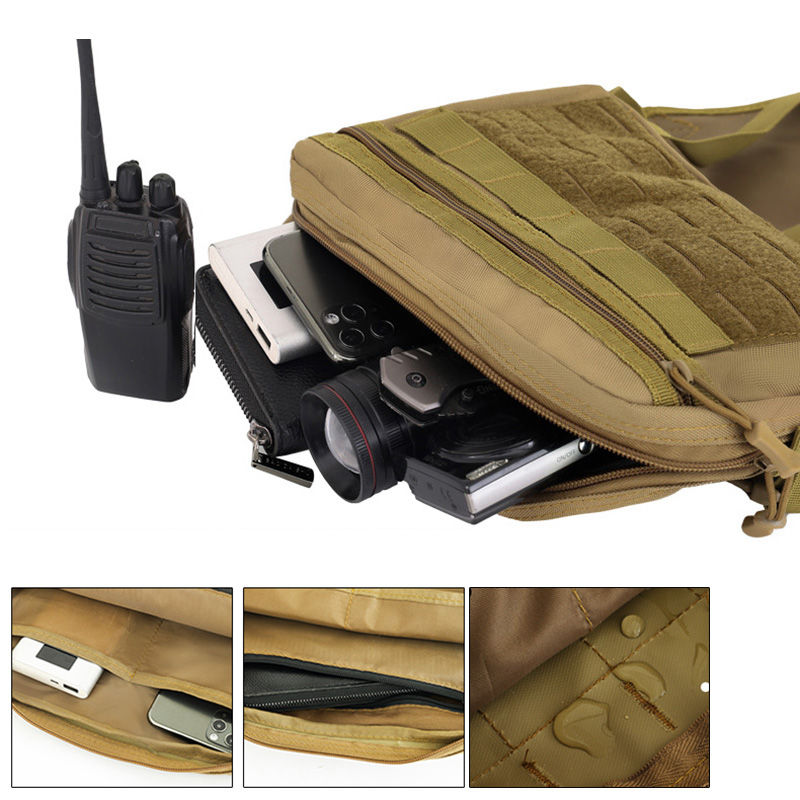 戦術的な狩猟ベストバッグ男性アウトドアスポーツチェストバック - Outdoor Adventure Vest のレビューと価格