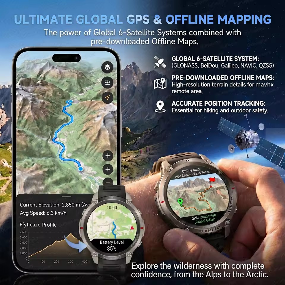 新しい内蔵 GPS アウトドアアドベンチャースマートウォッチ - Outdoor Adventure Reservations のレビューと価格