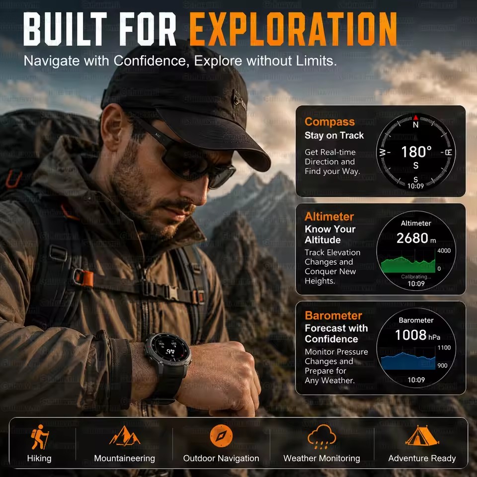 新しい内蔵 GPS アウトドアアドベンチャースマートウォッチ - Outdoor Adventure Reservations のレビューと価格