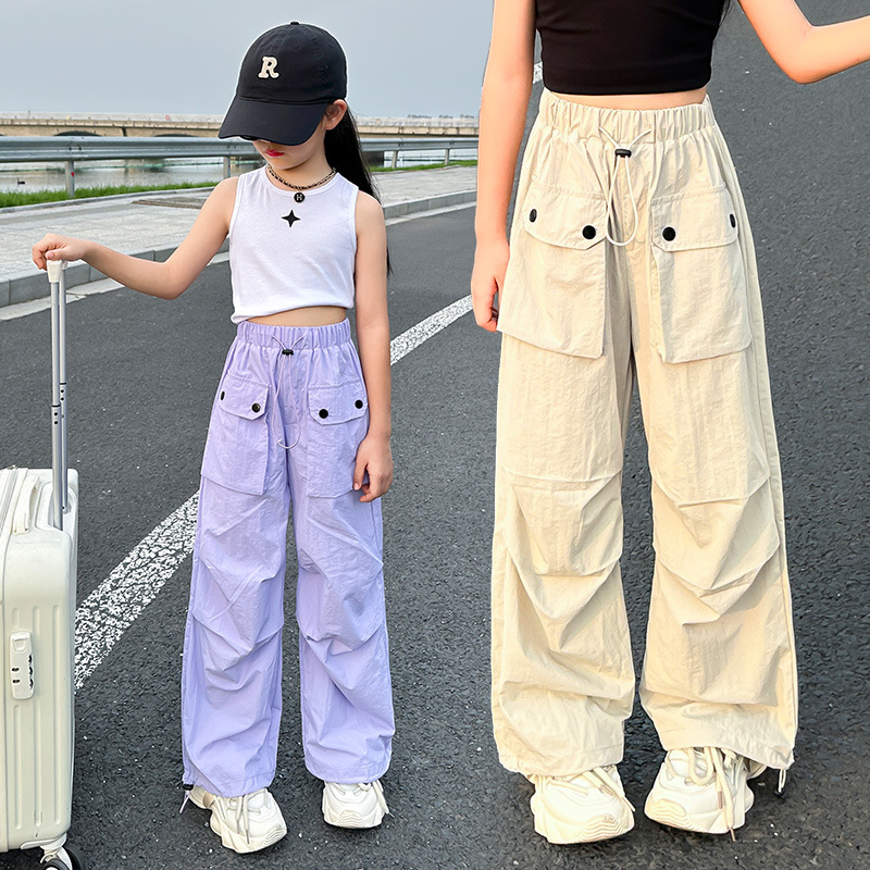 女の子用軽量防蚊カーゴパンツ、通気性のある生地、夏のアウトド - Outdoor Adventure Girls のレビューと価格