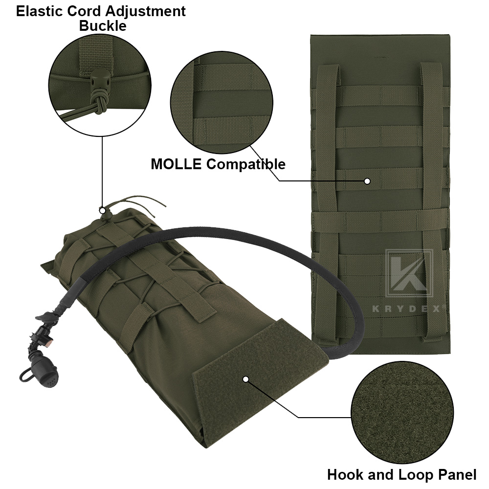 KRYDEX タクティカル 3L ハイドレーションモールパッ - Outdoor Adventure Vest のレビューと価格